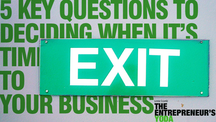What is the exit stage of a business?