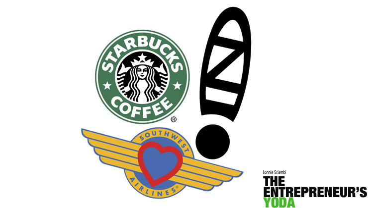 Examples of companies with great "why" strategies: Zappo's, Starbucks, and Southwest Airlines.